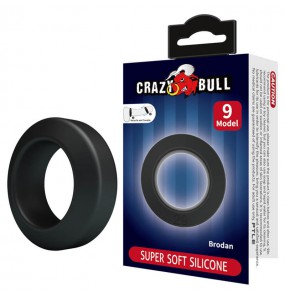 CRAZY BULL - Brodan Super Soft Silicon Male Delay Cock Rings (Model 9)